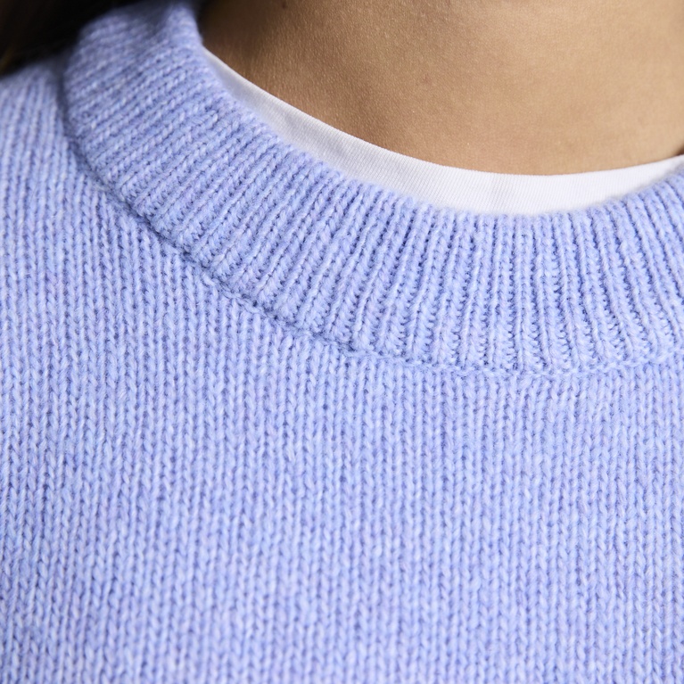 Basic knit sweater "Camilla" Light blue